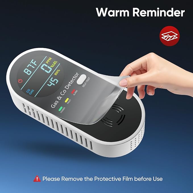 4-in-1 Natural Gas Leak Detector & Carbon Monoxide Detectors - Image 5