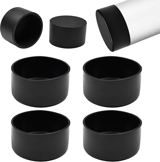 2-3/8" Silicone Chair Leg Floor Protectors, Rubber Chair Leg Caps, Non-Slip by EASYEAH