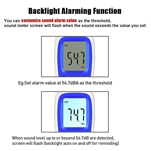 Decibel Sound Meter, Hand-Held Sound Level Meter 30dB to 13dB, Noise Meter - Image 3