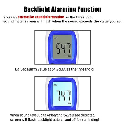 Decibel Sound Meter, Hand-Held Sound Level Meter 30dB to 13dB, Noise Meter - Image 3