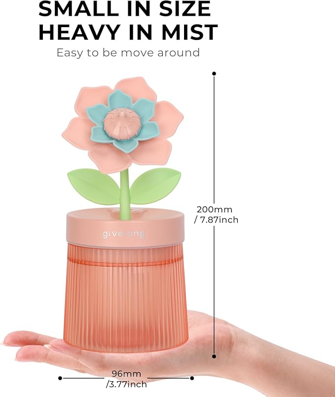Gardenia Desktop Humidifier for Bedroom, Quiet Cool Mist Humidifier - Image 4