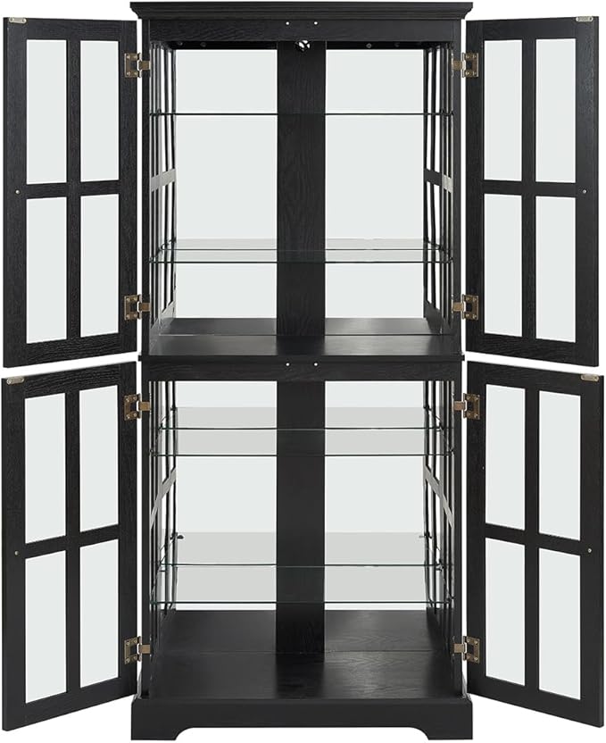 Lighted Glass Curio Cabinet - Image 4