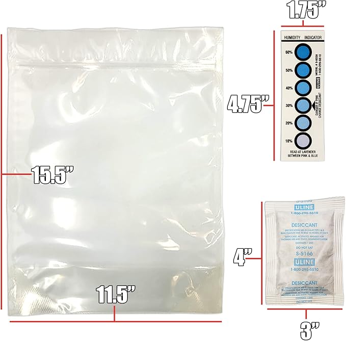 3D Printer Filament Storage Kit Includes: 5 Resealable Nylon/LDPE Gusseted - Image 8