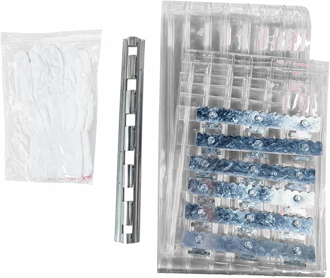 Ribbed PVC Strip Curtain Clear 48" Width x 84" Height Vinyl Door Strips - Image 7