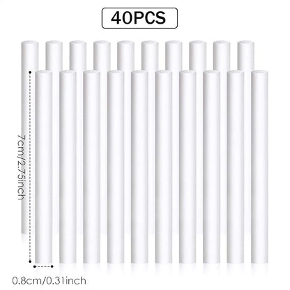 40 Pieces Humidifier Filter Cotton Refill Travel Mini Humidifier Filters Sticks - Image 3