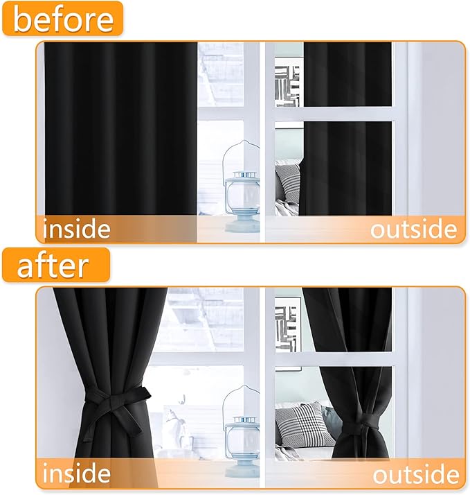 Hiasan RV Blackout Curtains for Bedroom, 52 x 30 Inches Long - Image 5