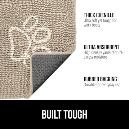 GORILLA GRIP SOAKSTOPPER Dog Door Mat, 30x20 Machine Washable Rug Absorbent - Image 3