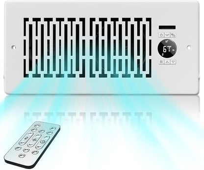 Register Booster Fan Fits 4” x 10” Register Holes, Quiet 10-Speeds, Improves by MOTCTQVD