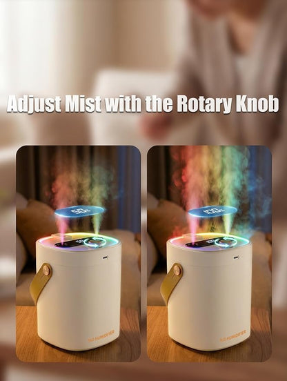 Humidifier, Essential Oil Diffuser, 2L Top Fill Humidifiers - Image 3