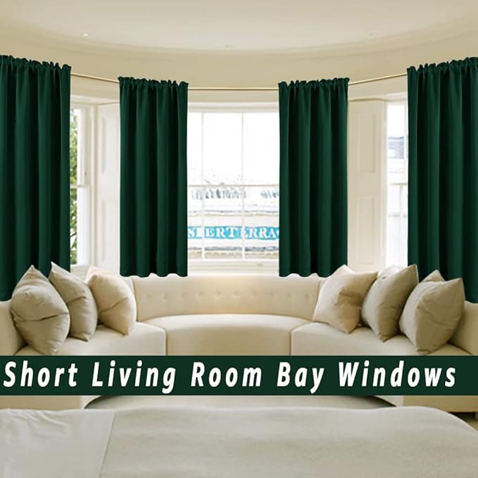 PANELSBURG Dark Green Blackout Curtains - Image 4