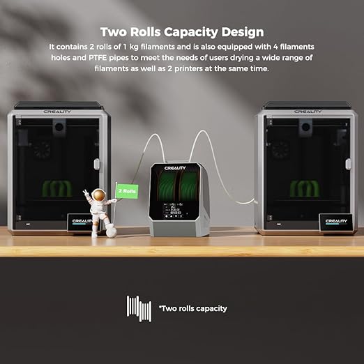 Creality Space Pi Filament Dryer Plus, 2 Spool Capacity, Double 360° Heating - Image 7