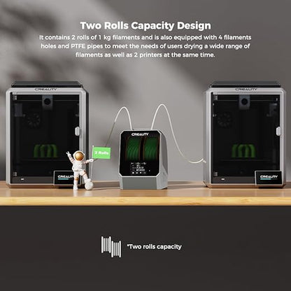 Creality Space Pi Filament Dryer Plus, 2 Spool Capacity, Double 360° Heating - Image 7