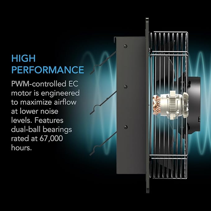 AC Infinity AIRLIFT S20, Shutter Exhaust Fan 20" - Image 4