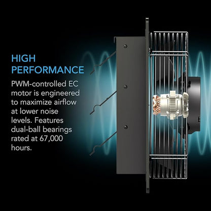 AC Infinity AIRLIFT S14, Shutter Exhaust Fan 14” - Image 4