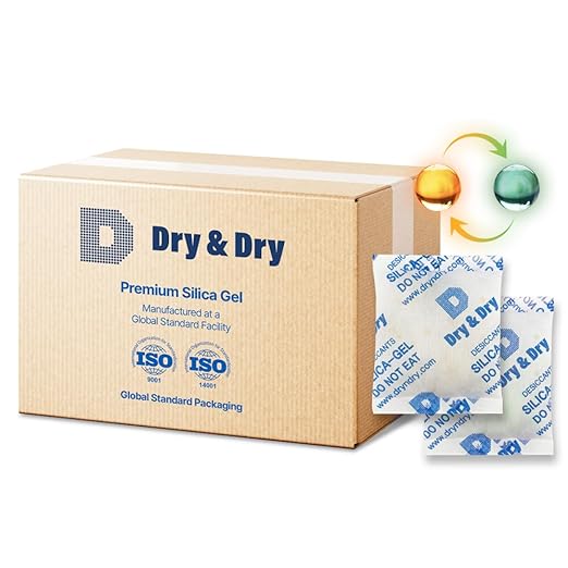 Dry & Dry 50 Gram Orange Indicating Mixed Silica Gel Packets by DryDry