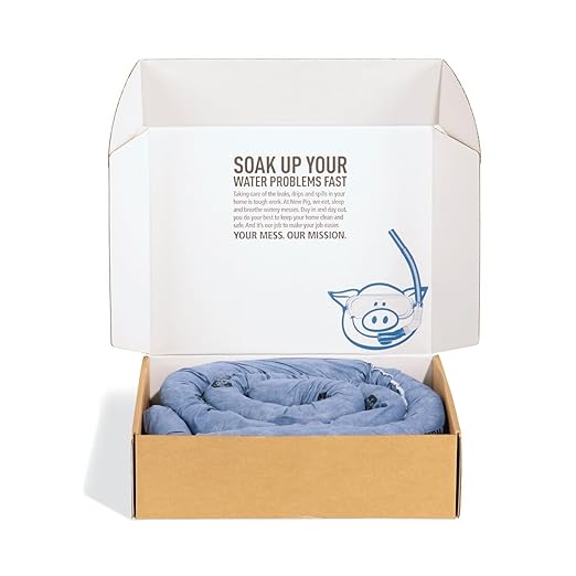 PIG Mildew-Resistant Absorbent Sock | Water Absorbing Snake | 3" W x 10' L | - Image 2