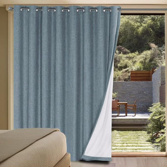 H.VERSAILTEX Linen Blackout Curtains Durable Thick Textured Linen Look 100% by HVERSAILTEX