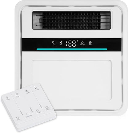 Bathroom Fan with Light and Heater, 140 CFM Ventilation, Remote Control by VallisCo
