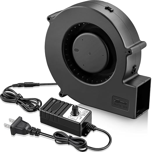 GDSTIME 140mm x 40mm Variable Speed Blower Fan, 110V 120V 220V AC Powered 5.5 by GDSTIME