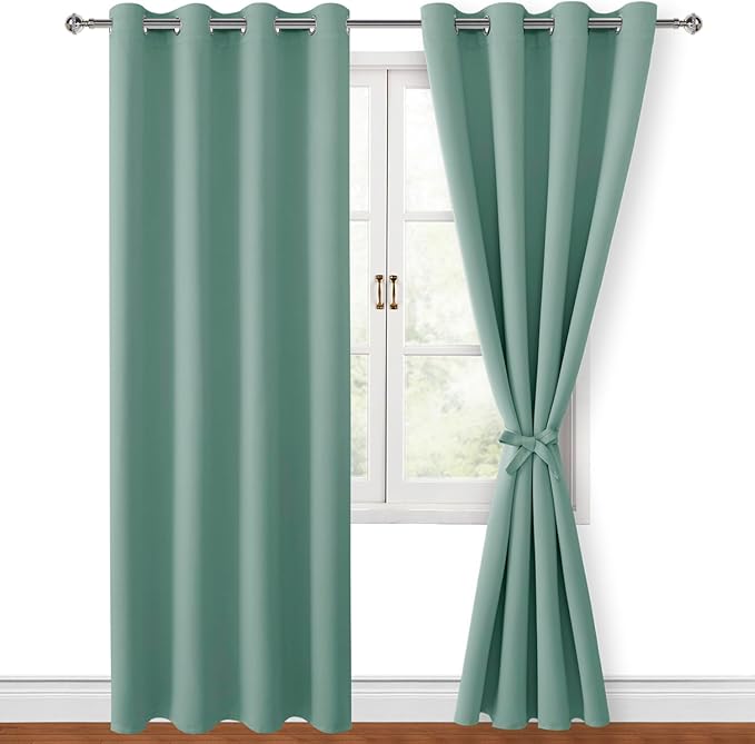 Hiasan Blackout Curtains for Bedroom, 52 x 84 Inches Long by Hiasan