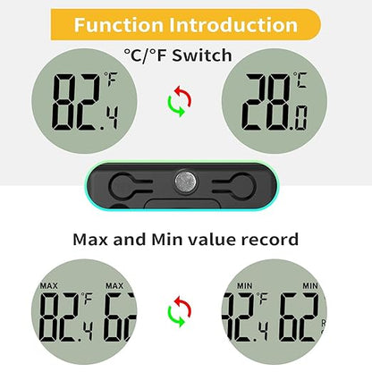3PCS Mini Digital Hygrometer and Thermometer Reptile Thermometer - Image 3