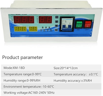 Full Automatic Egg Incubator Controller XM-18D Temperature and Humidity - Image 4