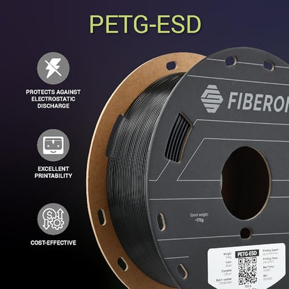 Polymaker Fiberon PETG-ESD Filament 1.75mm Black 0.5kg – Electrostatic - Image 6