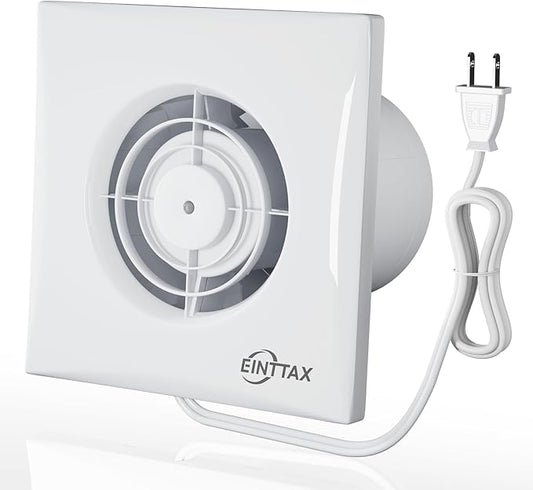 4 Inch Wall Mount Bathroom Exhaust Fan, Plug in Wall Exhaust Fan, 56 CFM Quiet by Unknown