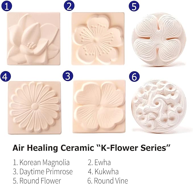 Air Purifying Healing Ceramic-Magnolia-Korean flower Series - Image 2