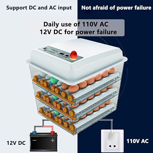 JAEDO Automatic Egg Incubator 150~180 Egg Incubator Digital Automatic Hatcher - Image 3