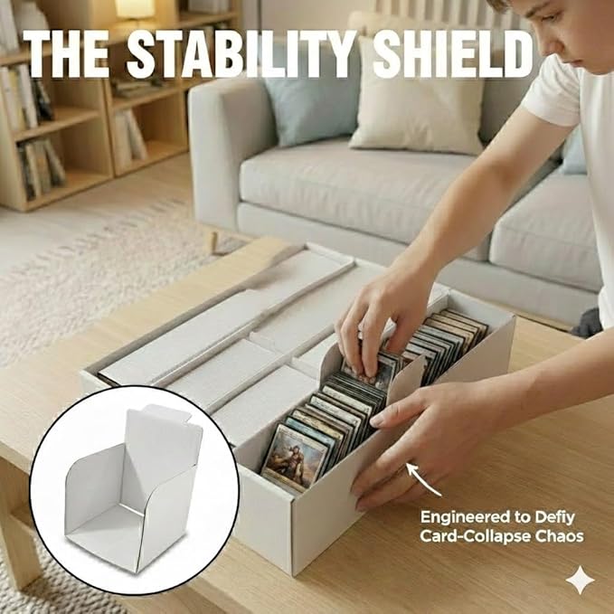 Standard Card Storage Box with Baffle and Trading Card Dividers, Trading Card - Image 3