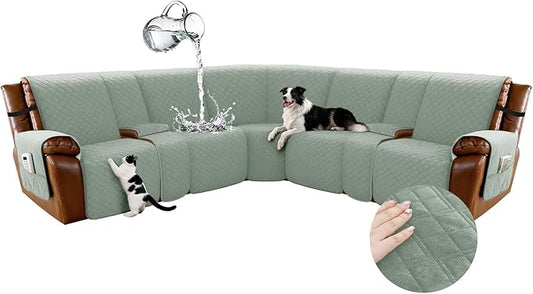 Arfntevss Waterproof Recliner Sectional Couch Covers by Arfntevss