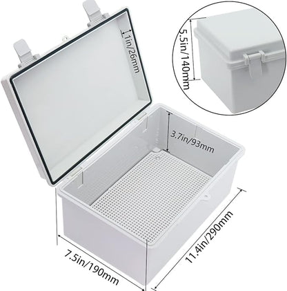 Junction Box, Hinged Cover IP67 Waterproof ABS Project Box - Image 3