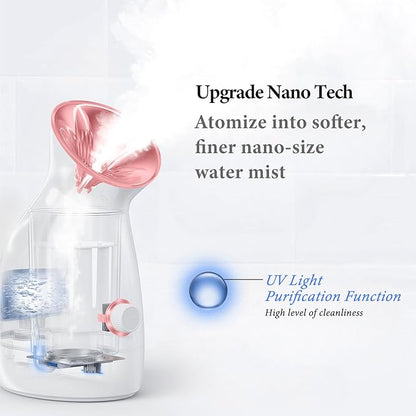 Colorfarm Facial Steamer Nano Ionic: Large 3-in-1 Face Steamer Deep Cleaning - Image 2