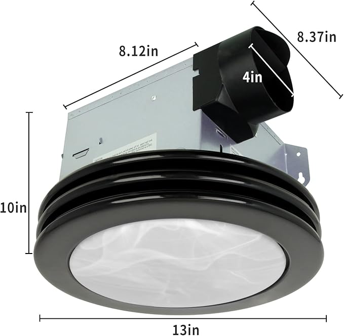 Akicon Ultra Quiet Bathroom Exhaust Fan - Image 5