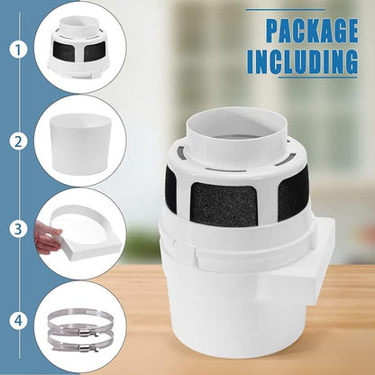 【UPGRADED】NOORNY 3 in1 Indoor Dryer Vent Kit Lint Catcher Bucket Box - Image 4