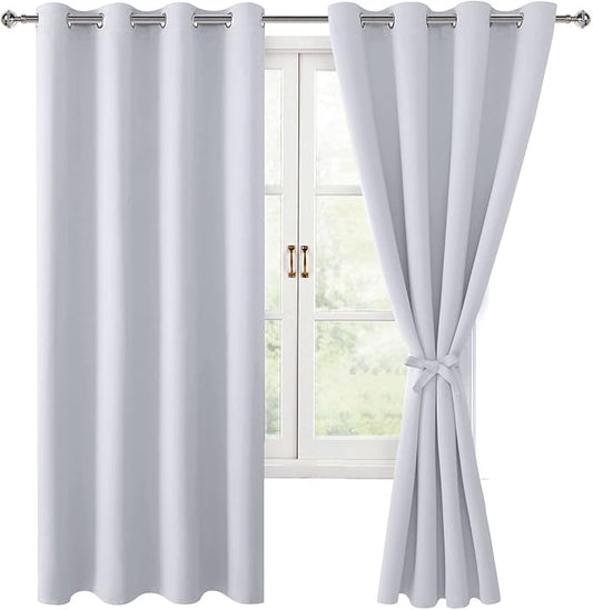 Hiasan Blackout Curtains for Bedroom, 52 x 63 Inches Length by Hiasan