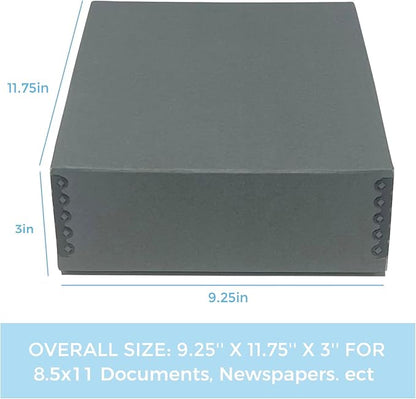 Lineco Museum Archival Storage Box, 9.25x11.75x3 in. Drop Front Design. - Image 2