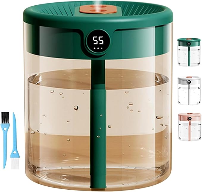 Dreamzy Humidifier for Large Room Cool Mist Bedroom Desktop Double Nozzle Cool by Unknown