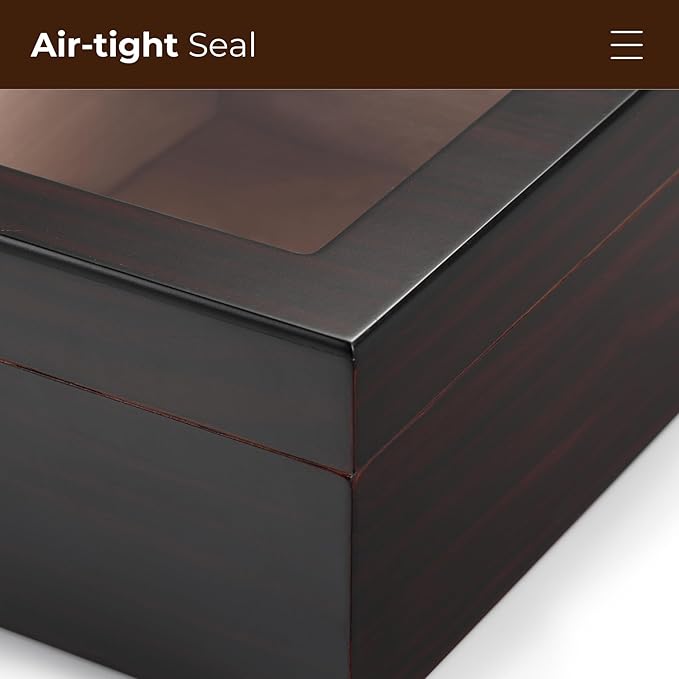 Woodronic Cigar Humidor for 50 Cigars - Image 4