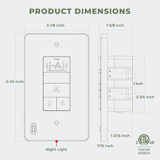 Akicon Humidity Sensor Switch - Image 7