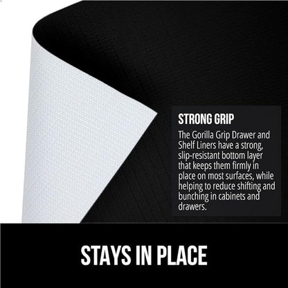 GORILLA GRIP DripGuard Shelf Liner, Non-Adhesive Drawer and Kitchen Cabinet - Image 3