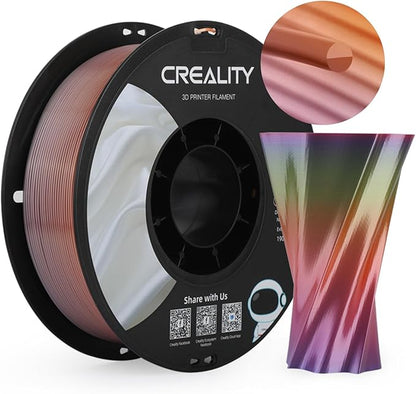 Creality Rainbow Silk PLA 3D Printer Filament 1.75mm, Gradient Multicolor by Creality