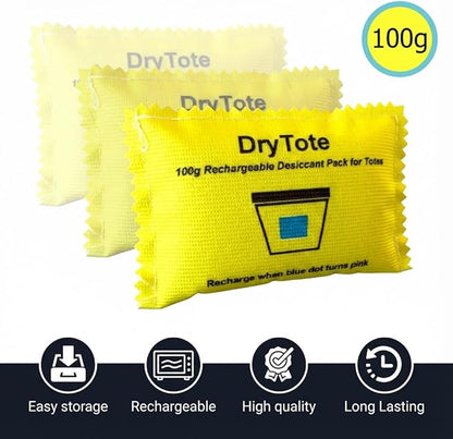 DryTote Rechargeable Desiccant Pack, Ultimate Moisture Absorption, Color Change - Image 2