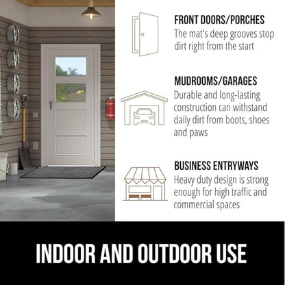 GORILLA GRIP Waterproof Traffic Guard Door Mat, 2 Pack Heavy Duty Entryway Mats - Image 7