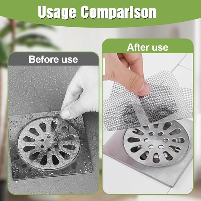 Disposable Shower Drain Hair Catcher, Hair Catcher Bathroom Drain Protector - Image 2