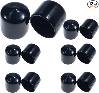 Acocony 1 Inch Rubber Cap Round Rubber End Caps PVC Flexible Protector Plastic by Acocony