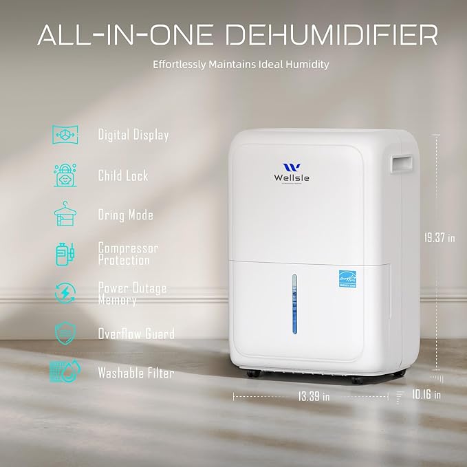 2025 Energy Star Dehumidifier for Home Basement, Max 50 Dehumidifier - Image 2