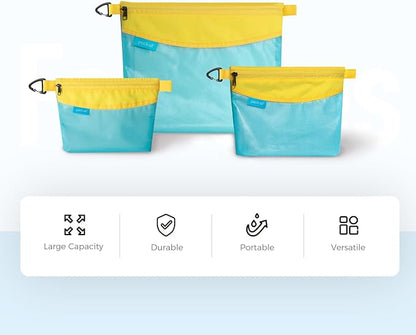 pack all Water-resistant Material Zipper Pouch, Mesh Zipper Bag - Image 7