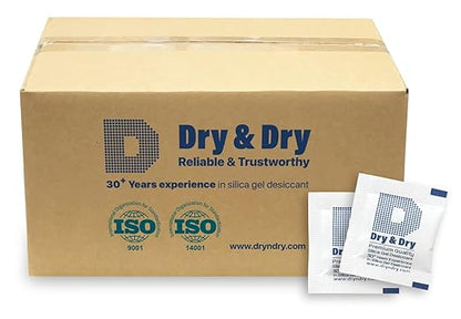 Dry & Dry 1 Gram Silica Gel Packets Desiccants, Silica Packets by DryDry